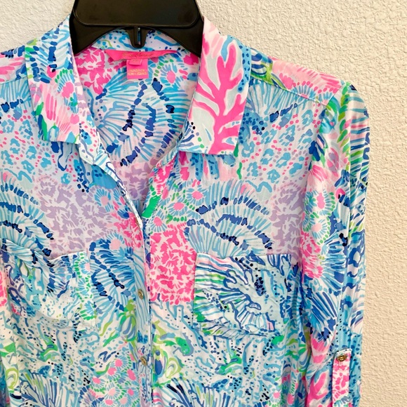Lilly Pulitzer Sink or Swim Natalie swim coverup XS - Picture 4 of 4
